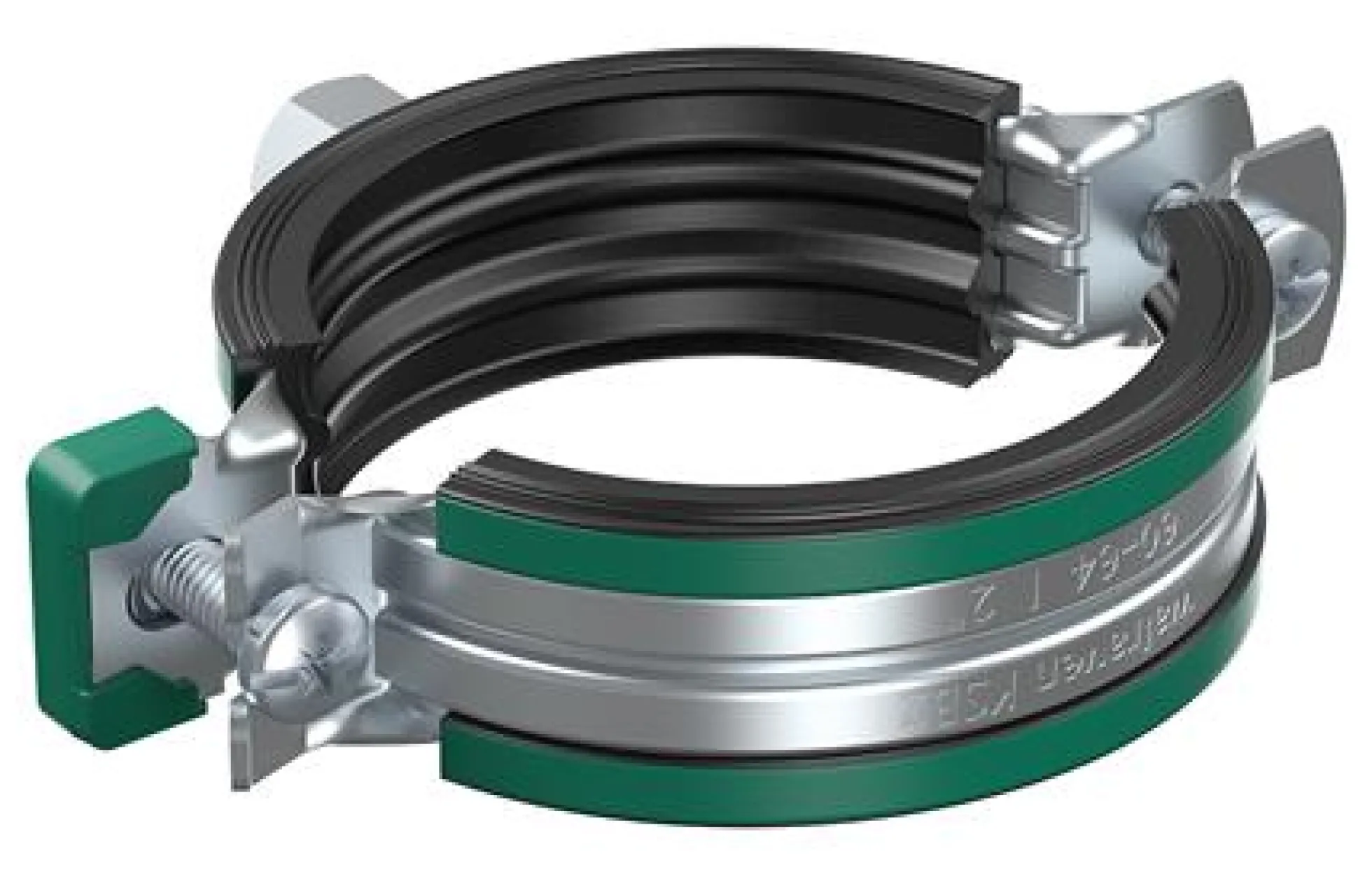 Rørbøjle KSB2, M8/10, Ø40-45 mm, elforzinket