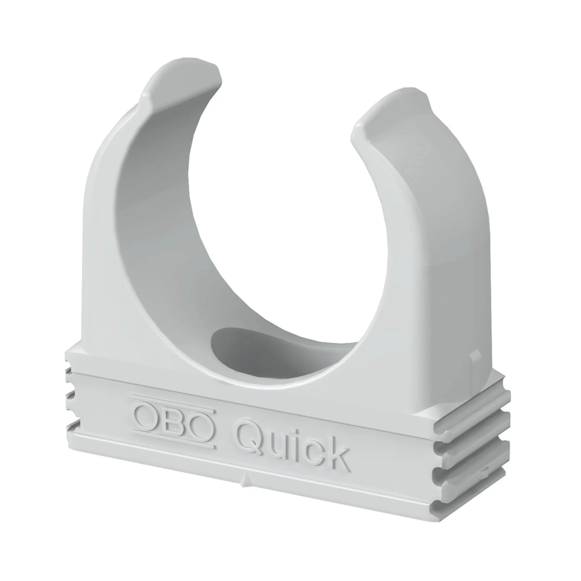 Rørholder 2955, M16, lysegrå, RAL7035 - 100 stk