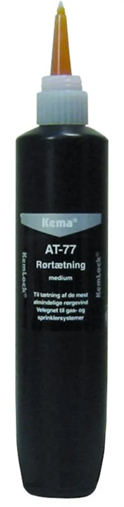 Rørtætning Kemlock AT-77, 250ml, medium, gul