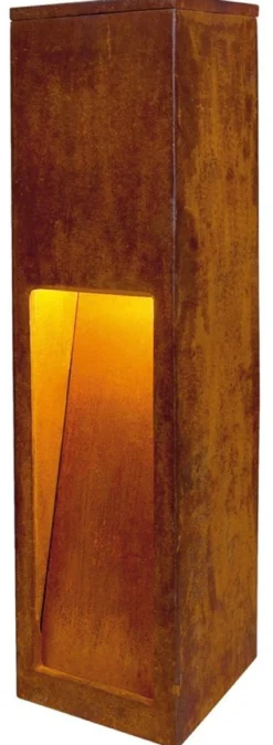 Rusten LED pullert, SLV Rusty Slot 50