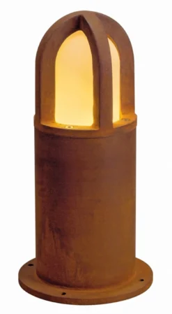 RUSTY CONE bedlampe, rusten overflade E14/E27, IP54