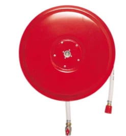 Safeti slangevinde T1A butik, 30 meter, 3/4", automatisk, RAL 3002 (rød)