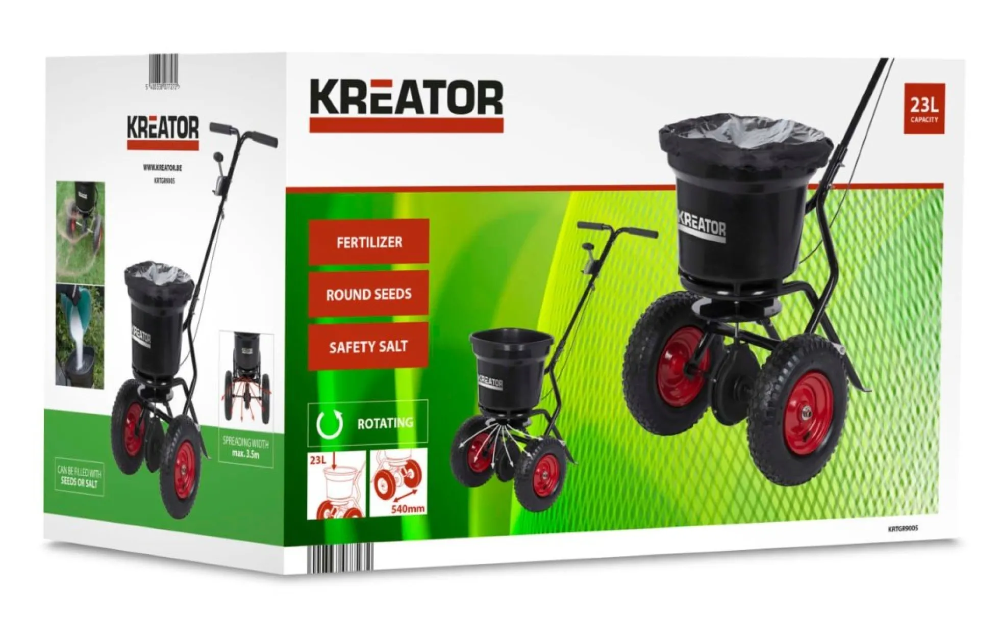 Saltspreder Proff, 23 kg