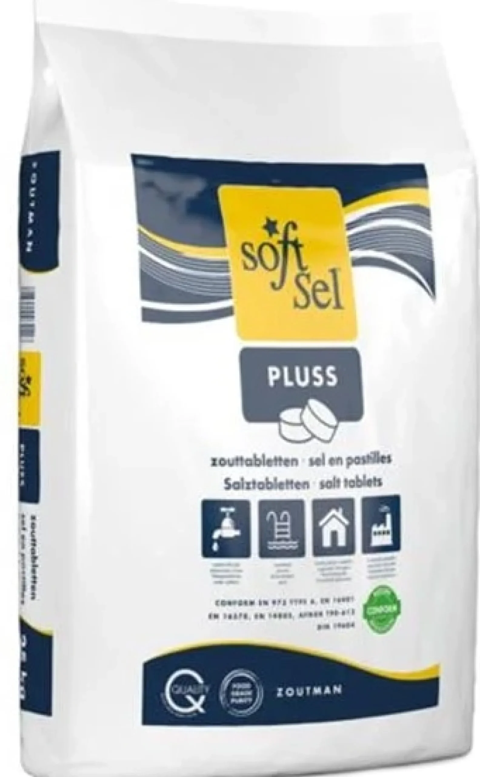 Salt til blødgøringsanlæg, 25 kg i pose