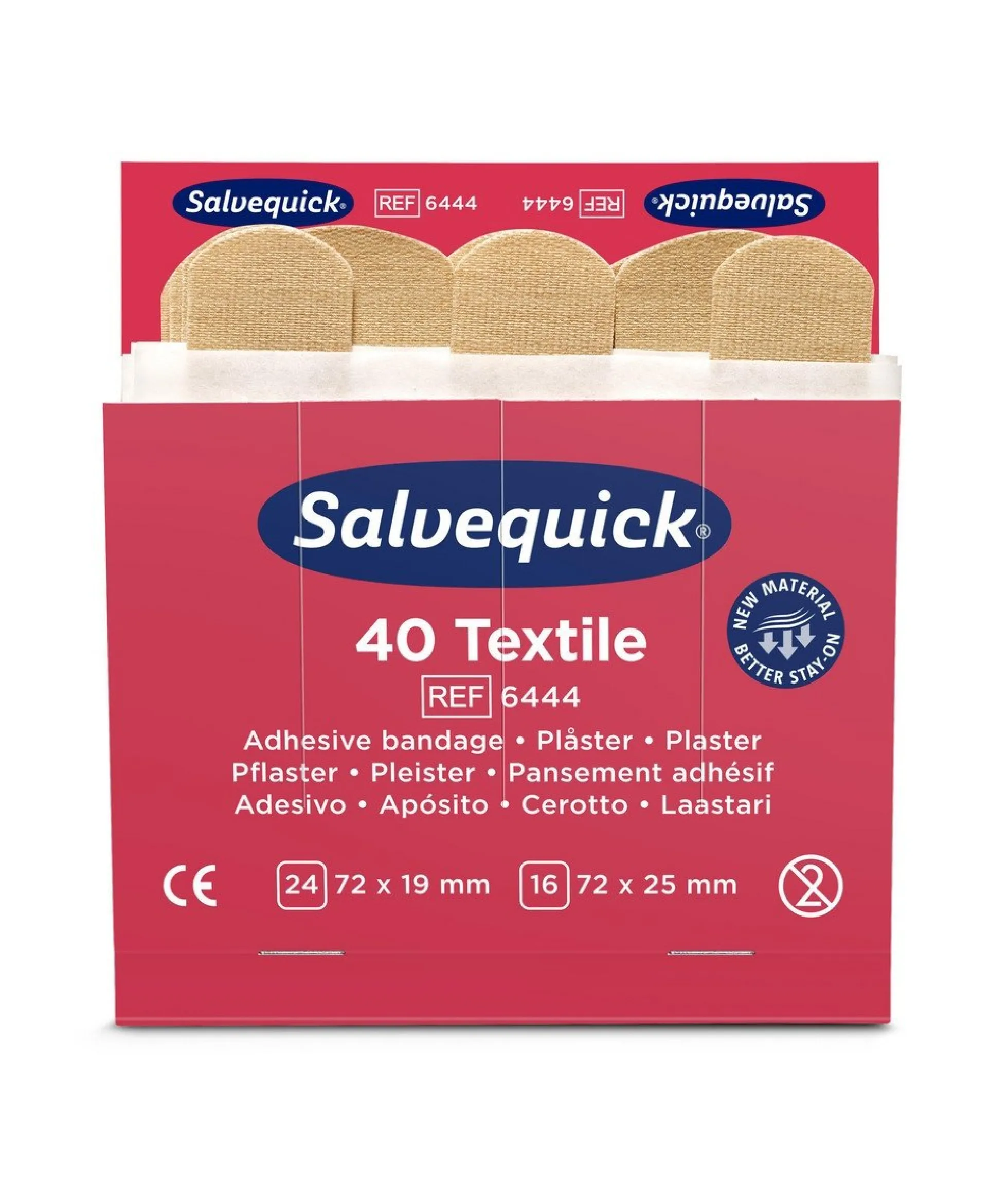 Salvequick tekstilplaster, 40 stk.