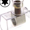 Samlemuffe enkelt, 2,5 mm² (torx 10 kærv, klar) - 100 stk