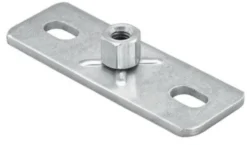 SaMontec – Let montageflange 'GPL' med M8, M10 eller ½" gevind (30 x 80 mm)