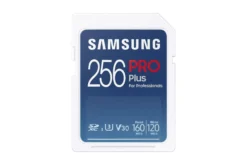 Samsung PRO Plus SDXC-hukommelseskort, 256 GB, UHS-I, V30, 4K UHD