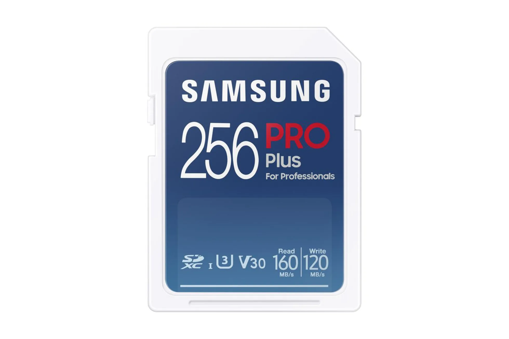 Samsung PRO Plus SDXC-hukommelseskort, 256 GB, UHS-I, V30, 4K UHD