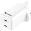 Sandberg AC oplader dual USB-C PD65W UK