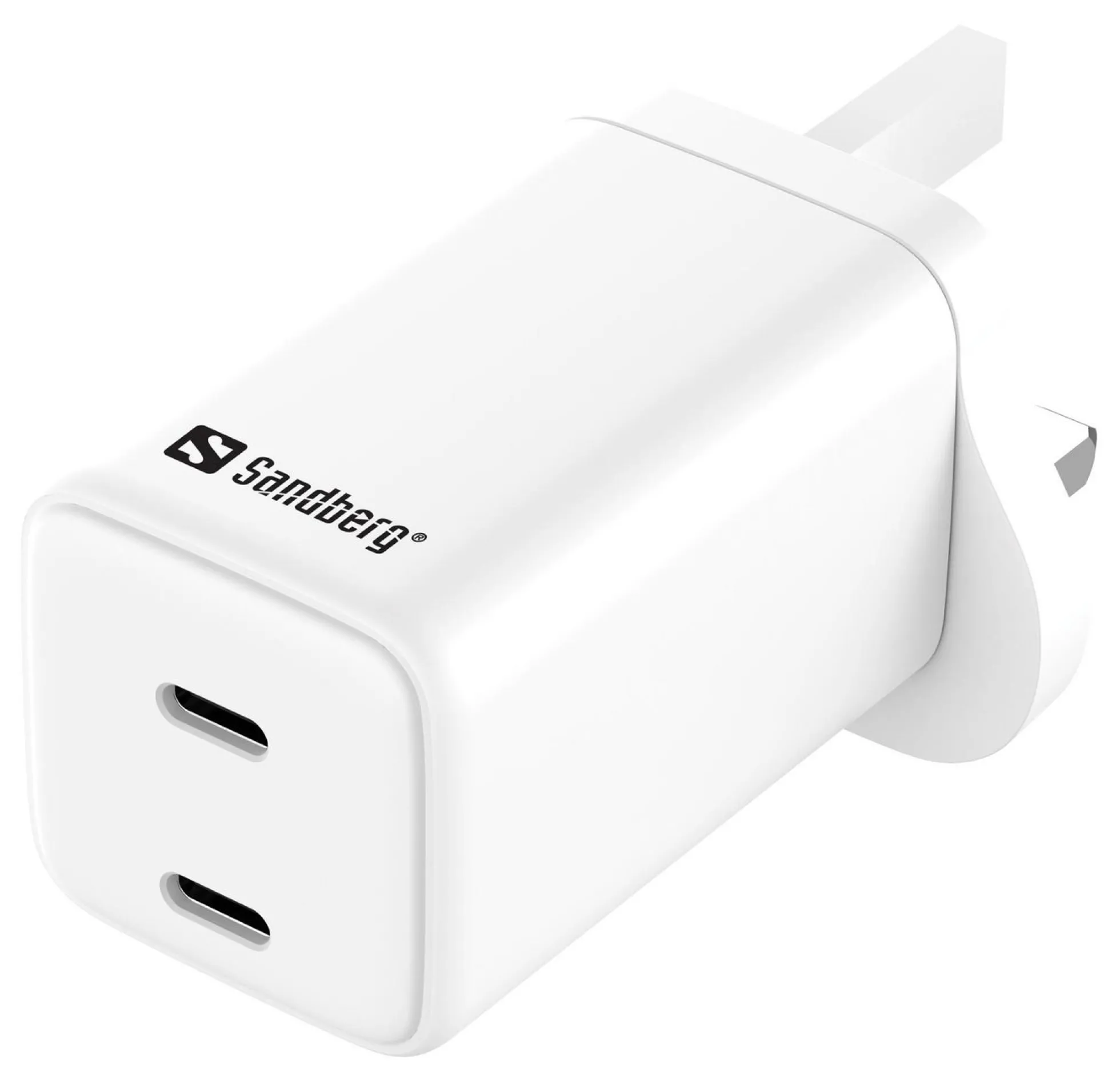 Sandberg AC oplader dual USB-C PD65W UK