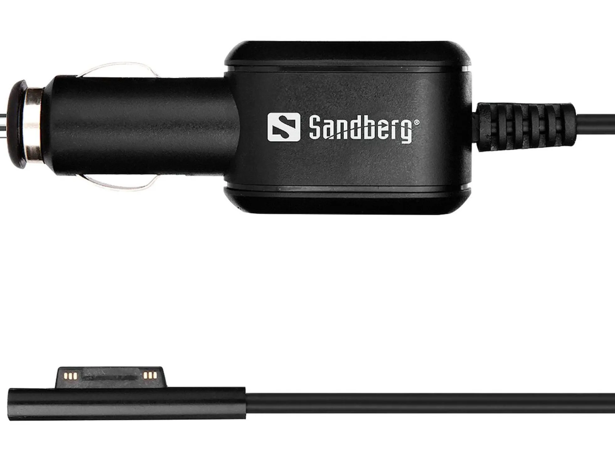 Sandberg billader til Surface Pro, 3-7, biladapter, 12V, 1 meter, sort