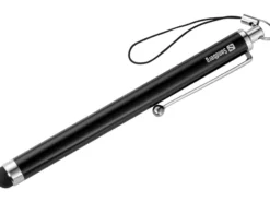 Sandberg touchscreen stylus pen saver, Universal, Metal, Rubber, 1, stk, 100 mm, sort, sølv