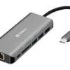 Sandberg USB-C dock, HDMI, LAN, SD, USB, 61W, USB 3.2 Gen 1 Type-C