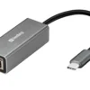 Sandberg USB-C gigabit netværksadapter, kablet, USB Type-C, 5000 Mbit/s, aluminium, hvid