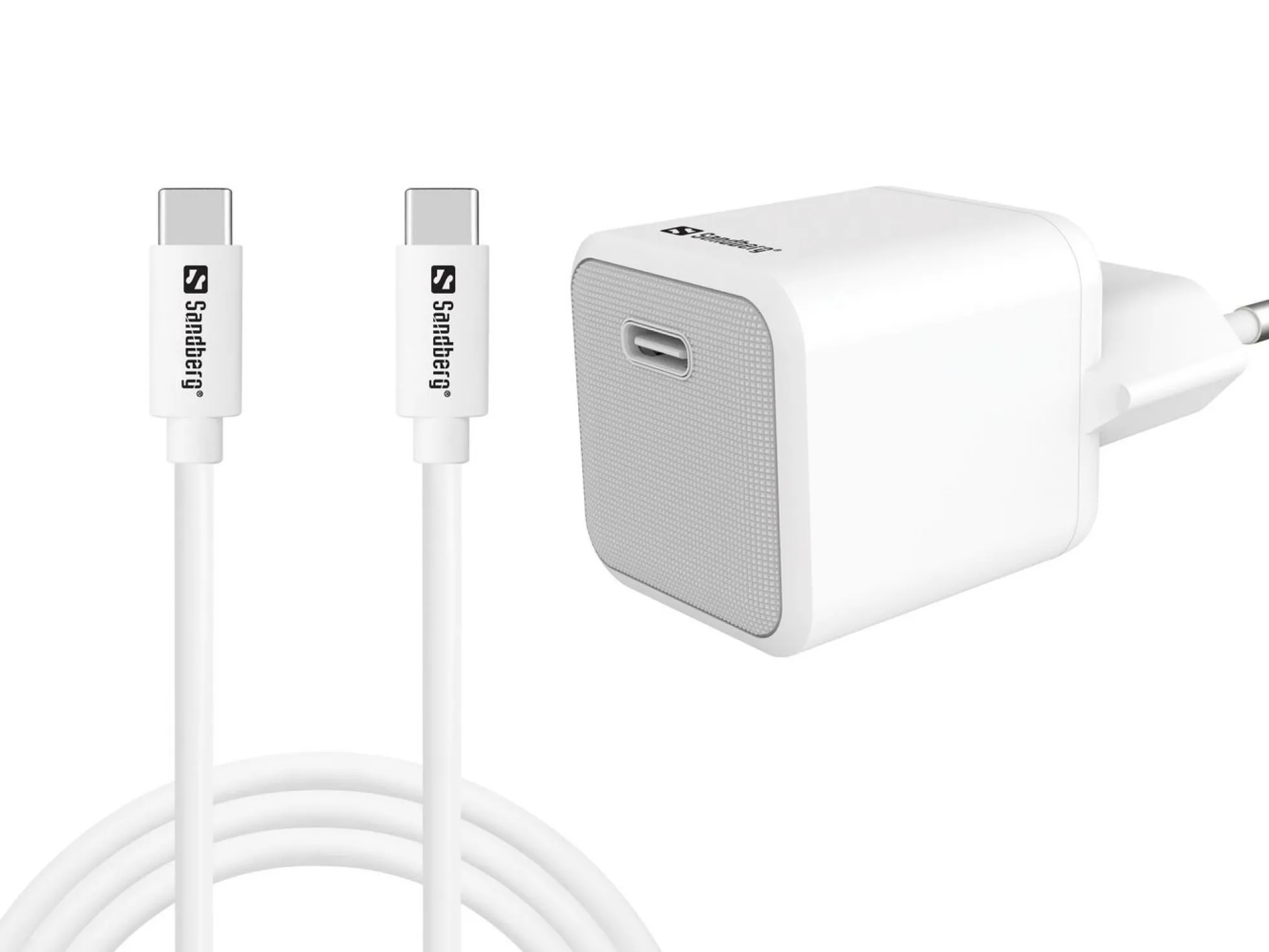 Sandberg USB-C 20W oplader EU+USB-C til C