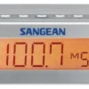 Sangean RC-5 clock radio, 5 presets, digital tuning, dual alarm, silve