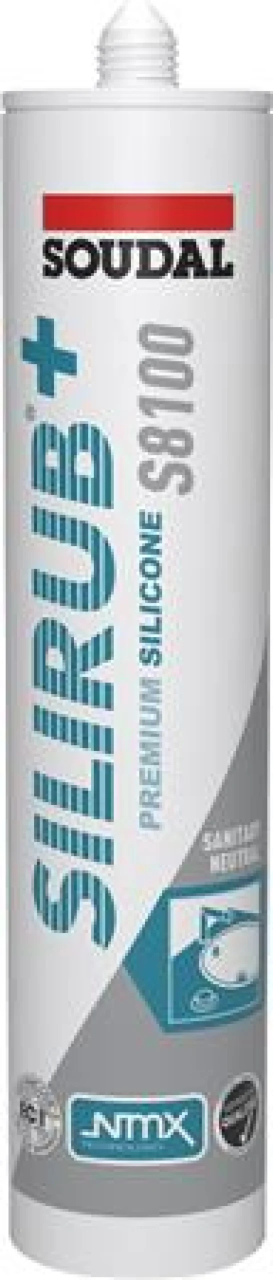 Sanitetsilikone fugemasse, grå, 300 ml