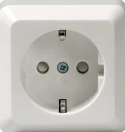 Schuko stikkontakt m. jord, inkl. underlag - ABB Jussi