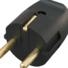 Schuko stikprop med side-jord, sort, 16/250V