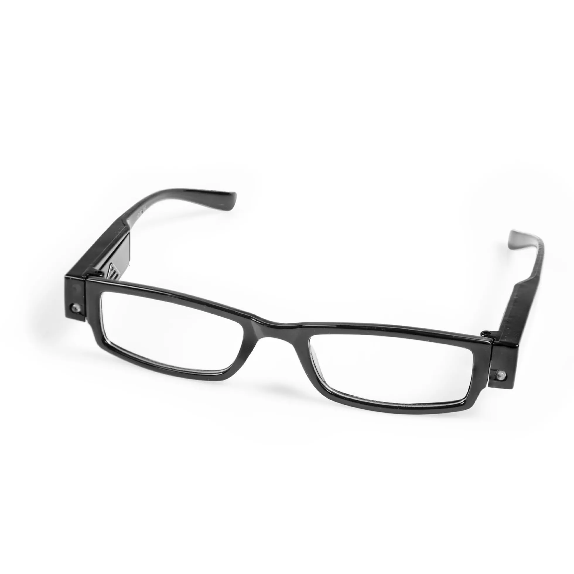 See-Cardt sort læsebrille med LED lys og styrke +2.5