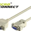 seriel kabel DB9-DB25, 3 meter, F/M, seriel printerforbindelse, pinning: 1-4, 2-2, 3-3, 4-5, 4-6, 5-7, 6-20, 8-20, skærmet type, monteret
