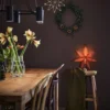 Serve Deco lyskæde 2LED, batteri, sølv, 2 meter