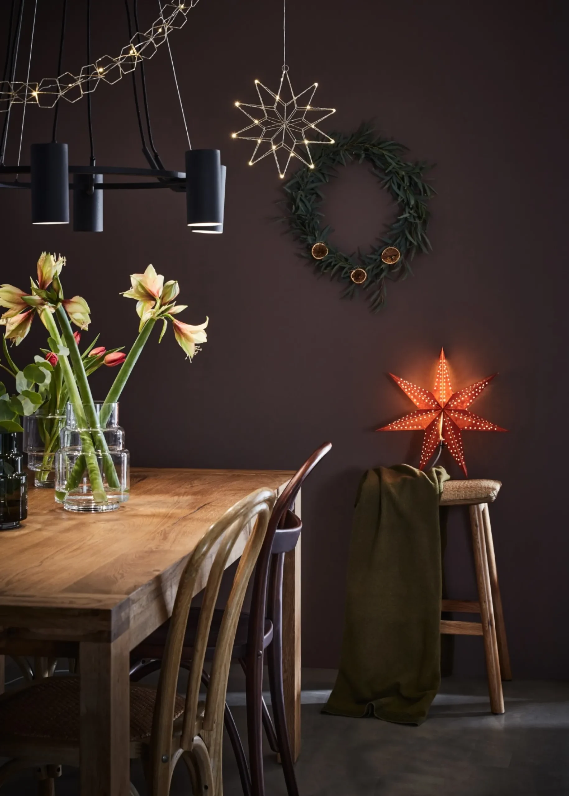 Serve Deco lyskæde 2LED, batteri, sølv, 2 meter