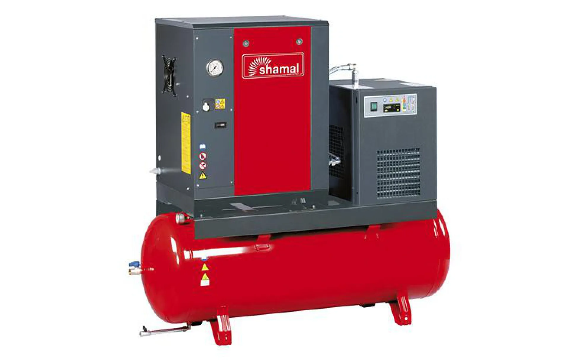 Shamal skruekompressor, 10 hk, 10 bar, YD-start