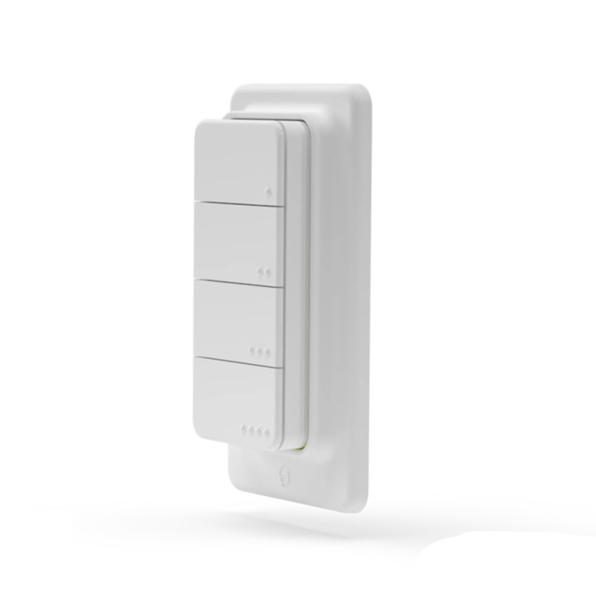 Shelly BLU RC Button 4 ZB, Bluetooth + Zigbee, hvid