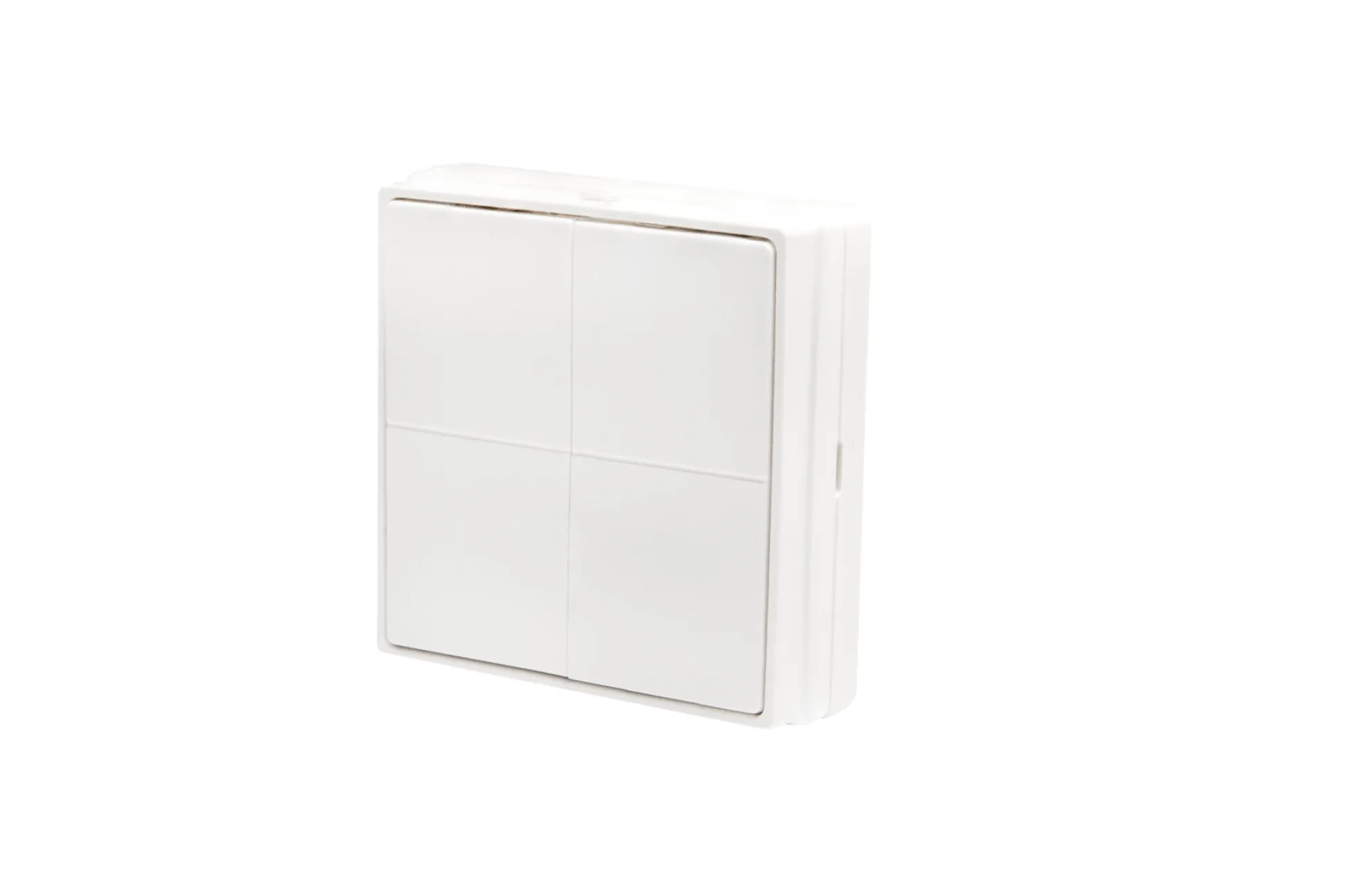 Shelly BLU Wall Switch 4 ZB, batteritryk, Bluetooth + Zigbee (Stand Alone)
