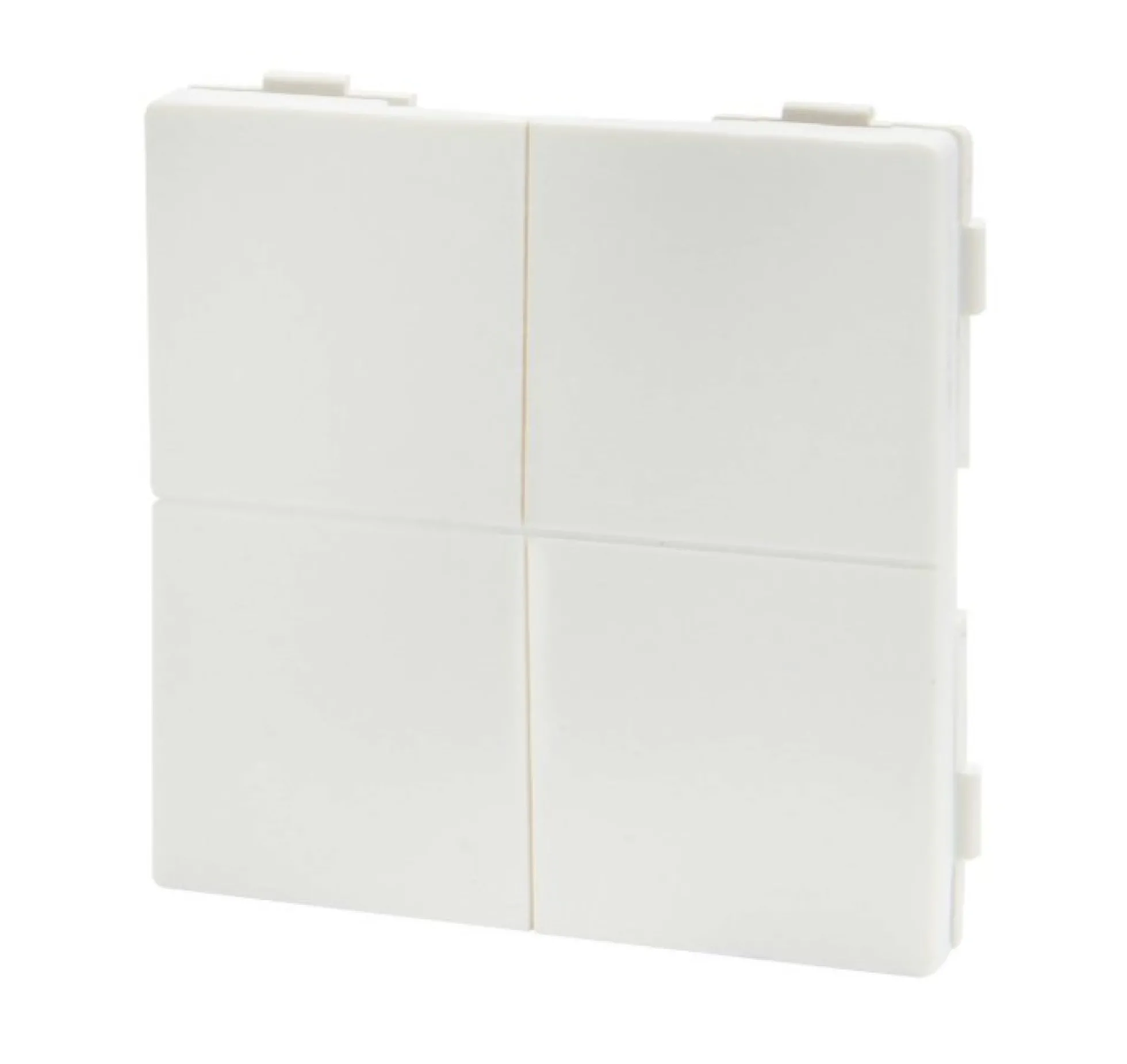 Shelly BLU Wall Switch 4 ZB, batteritryk, Bluetooth + Zigbee, uden ramme