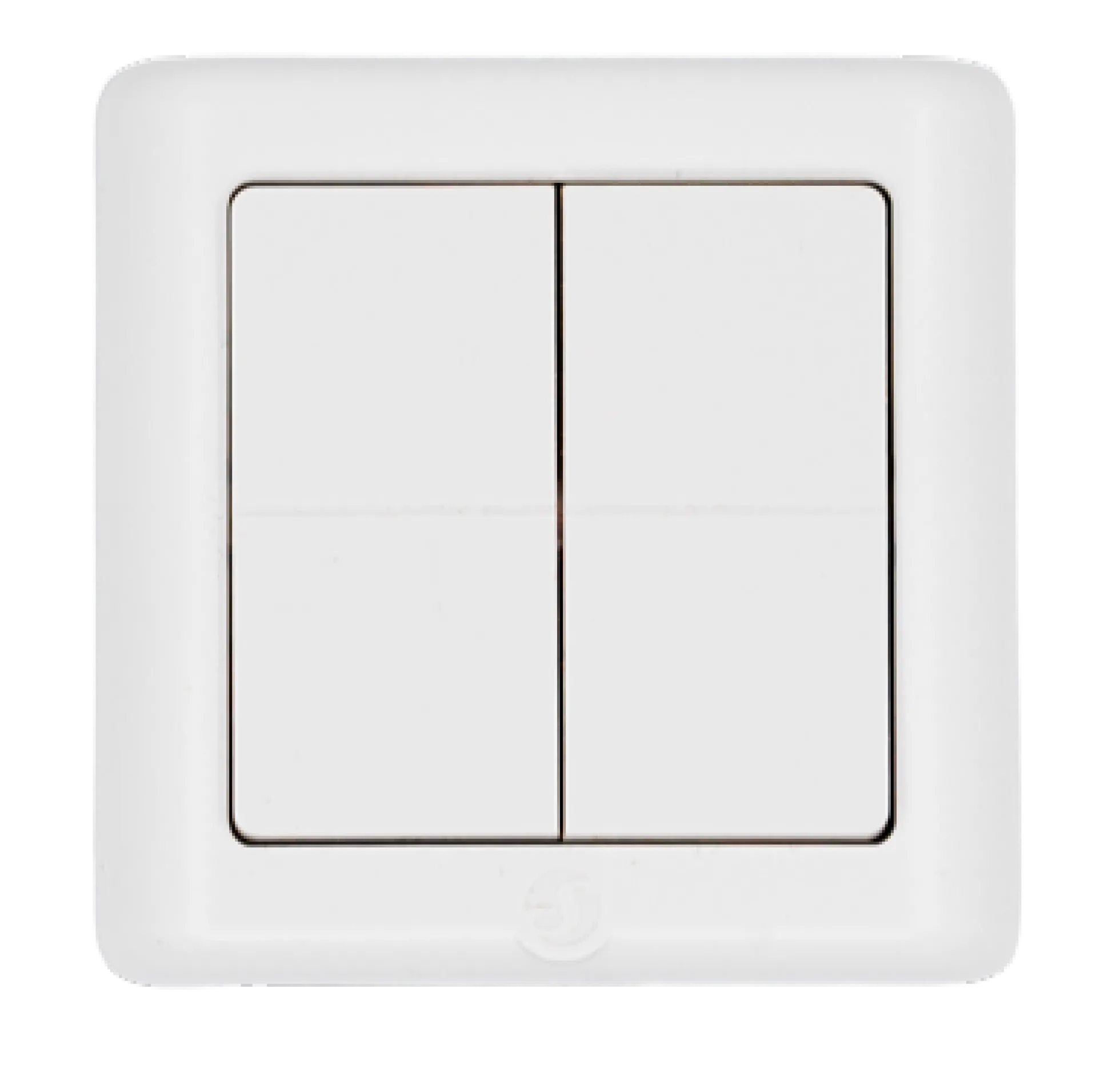 Shelly BLU Wall Switch 4 ZB DK, Bluetooth + Zigbee batteritryk til LK FUGA