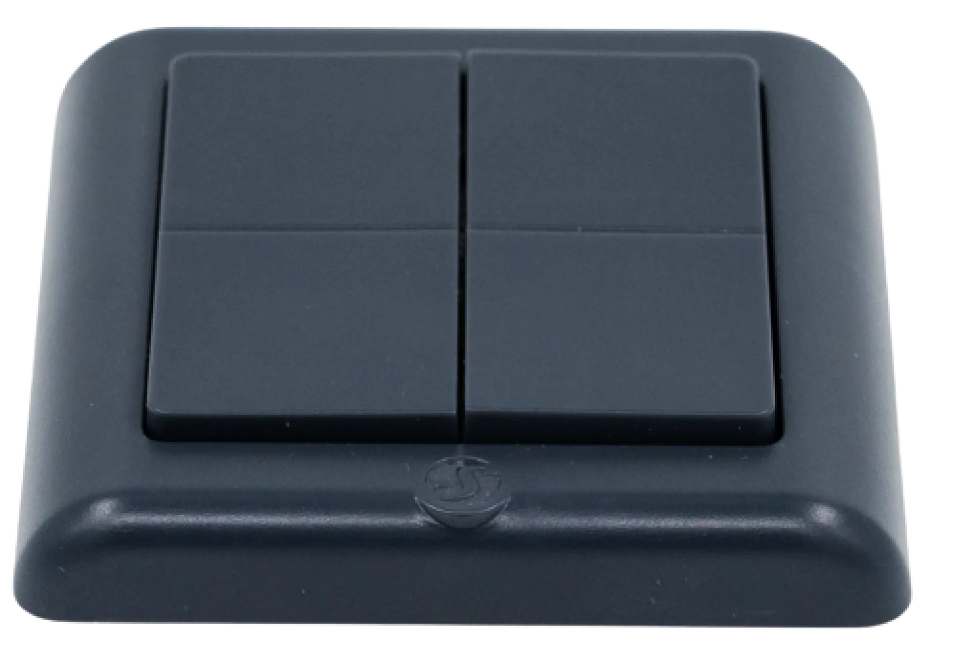 Shelly BLU Wall Switch 4 ZB DK, Bluetooth + Zigbee batteritryk til LK FUGA
