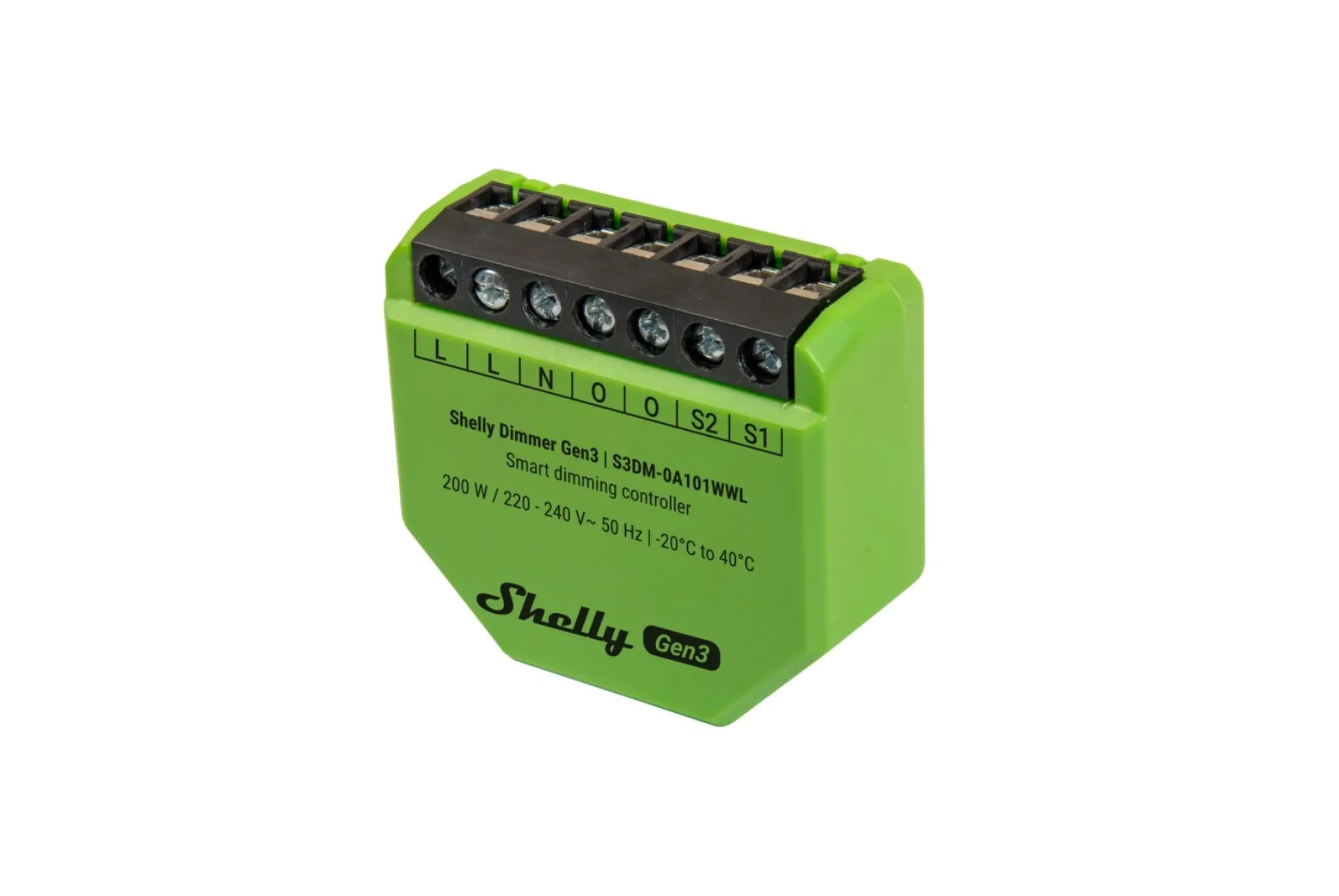 Shelly Dimmer Gen3, WiFi/Bluetooth lysdæmper