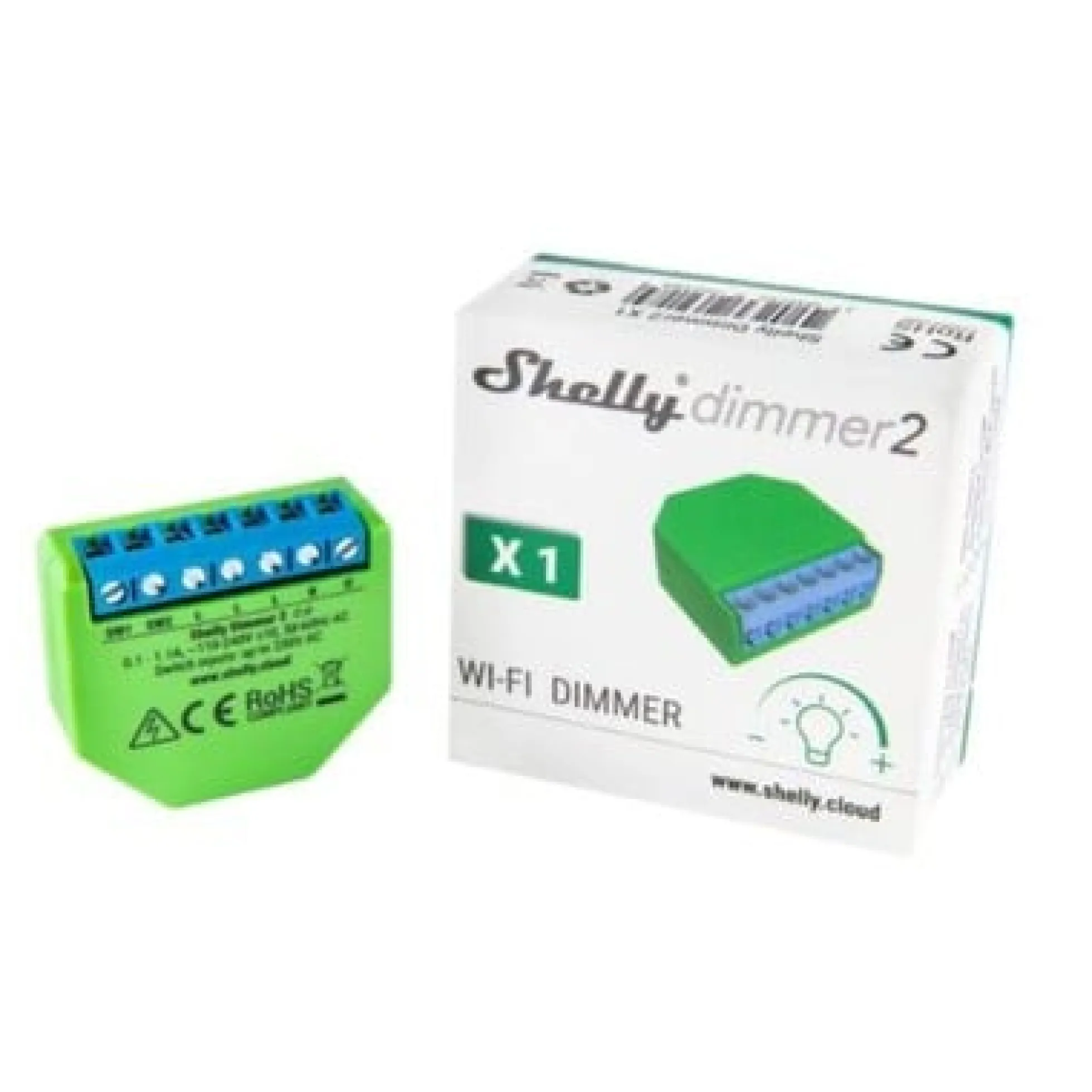 Shelly Dimmer 2 - Wifi lysdæmper med effektmåling
