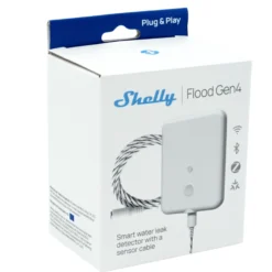 Shelly Flood Gen4, vand- og lækagesensor, Zigbee, Matter, WiFi
