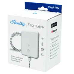 Shelly Flood Gen4, vand- og lækagesensor, Zigbee, Matter, WiFi