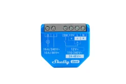 Shelly 1 Gen4 - WiFi + Zigbee relæ, potentialfrit kontaktsæt (12-48VDC/230VAC)