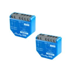 Shelly 1 Gen4 - WiFi + Zigbee relæ, potentialfrit kontaktsæt (12-48VDC/230VAC) 2-pak