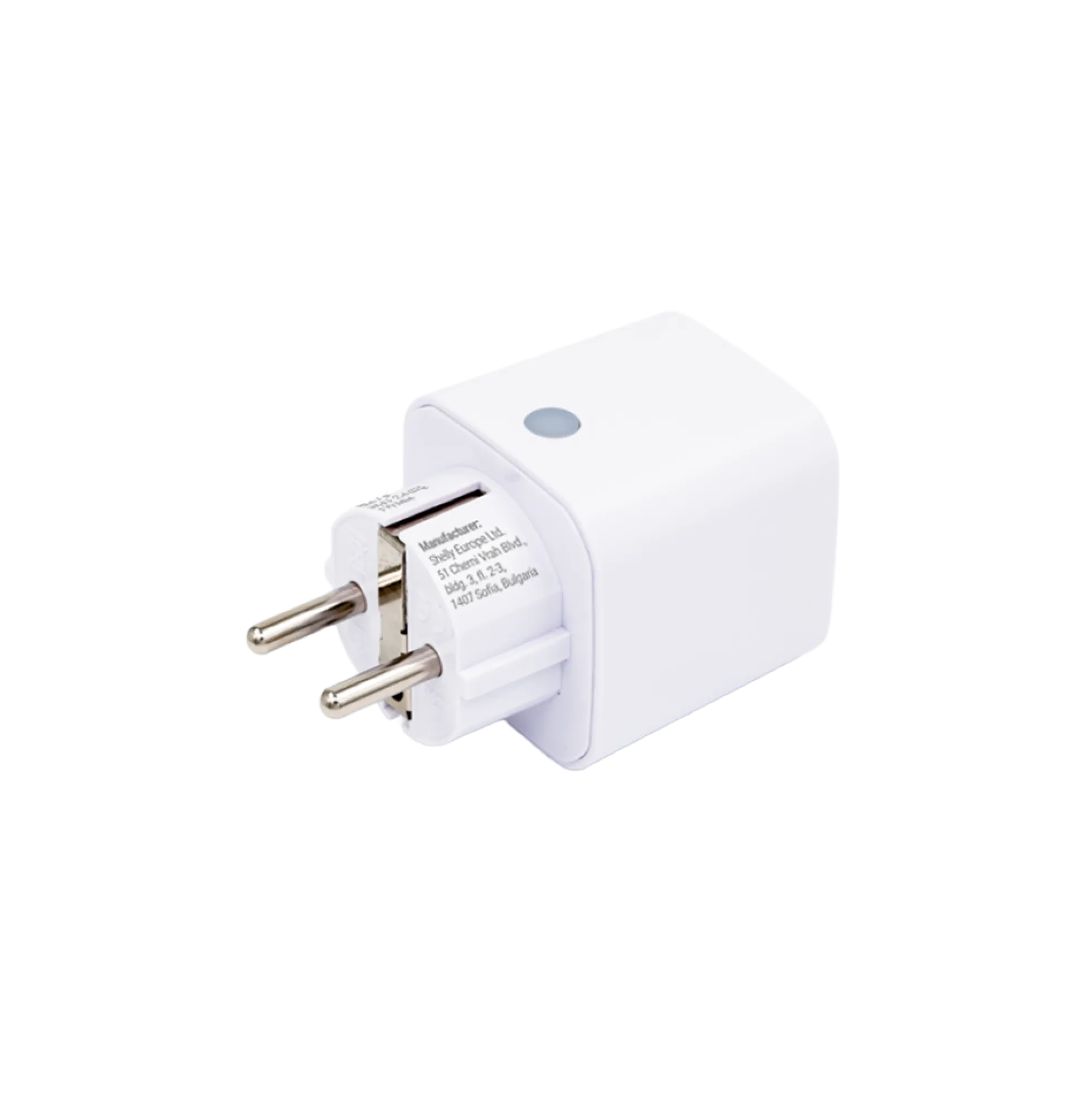 Shelly Plug M Gen3 Smart Plug med energimåler, Matter (WiFi), hvid (2-pak)