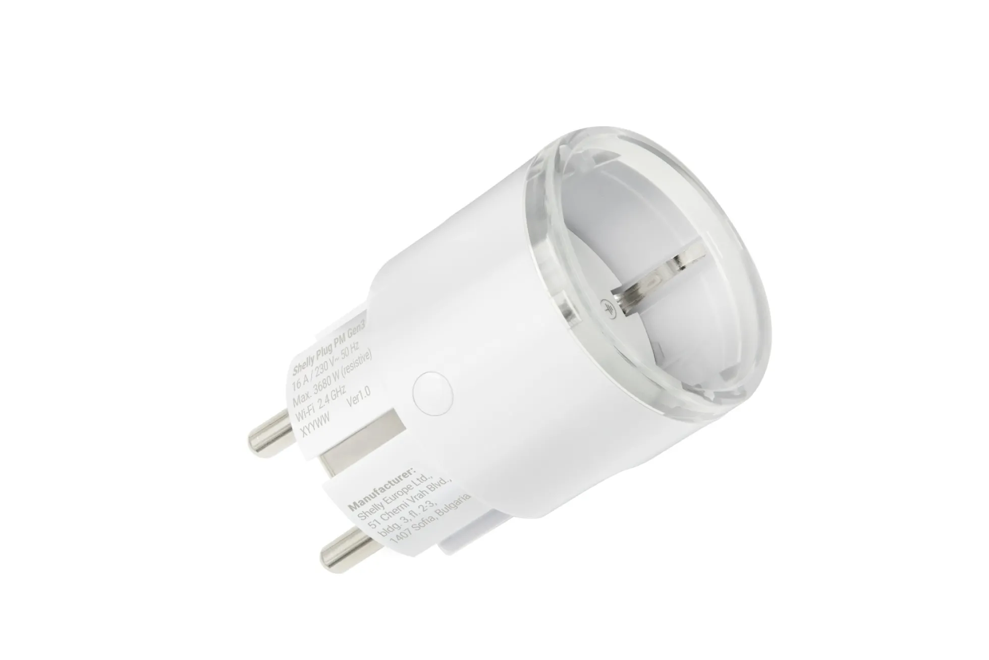 Shelly Plug PM Gen3, energimåler