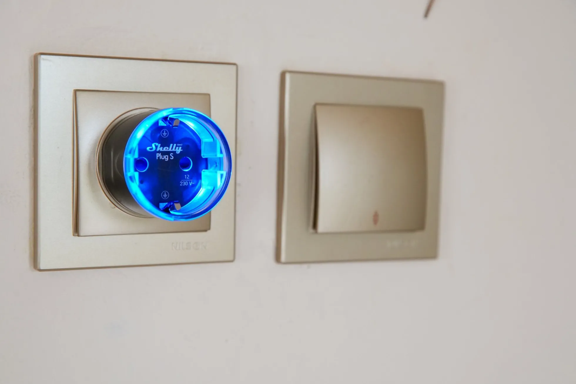 Shelly Plug S Gen3, Matter, WiFi smartplug, 12A