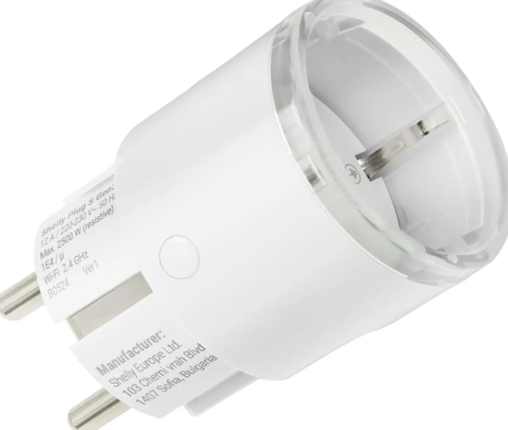 Shelly Plug S Gen3, Matter, WiFi smartplug, 12A
