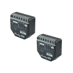 Shelly 2PM Gen4 - WiFi + Zigbee relæ/jalousi, 2 kanaler, effektmåling (24VDC/230VAC), 2 pak