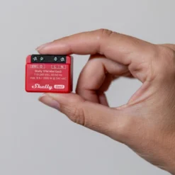 Shelly 1PM Mini Gen3, WiFi relæ med effektmåling, 230Vac