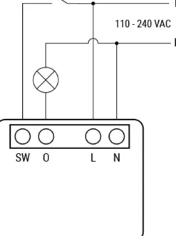 Shelly 1PM Mini Gen3, WiFi relæ med effektmåling, 230Vac
