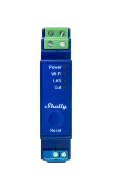 Shelly Pro Dimmer 0/1-10V PM, WiFi-styret 0/1-10V styring, DIN-skinne
