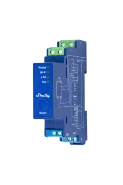 Shelly Pro Dimmer 0/1-10V PM, WiFi-styret 0/1-10V styring, DIN-skinne