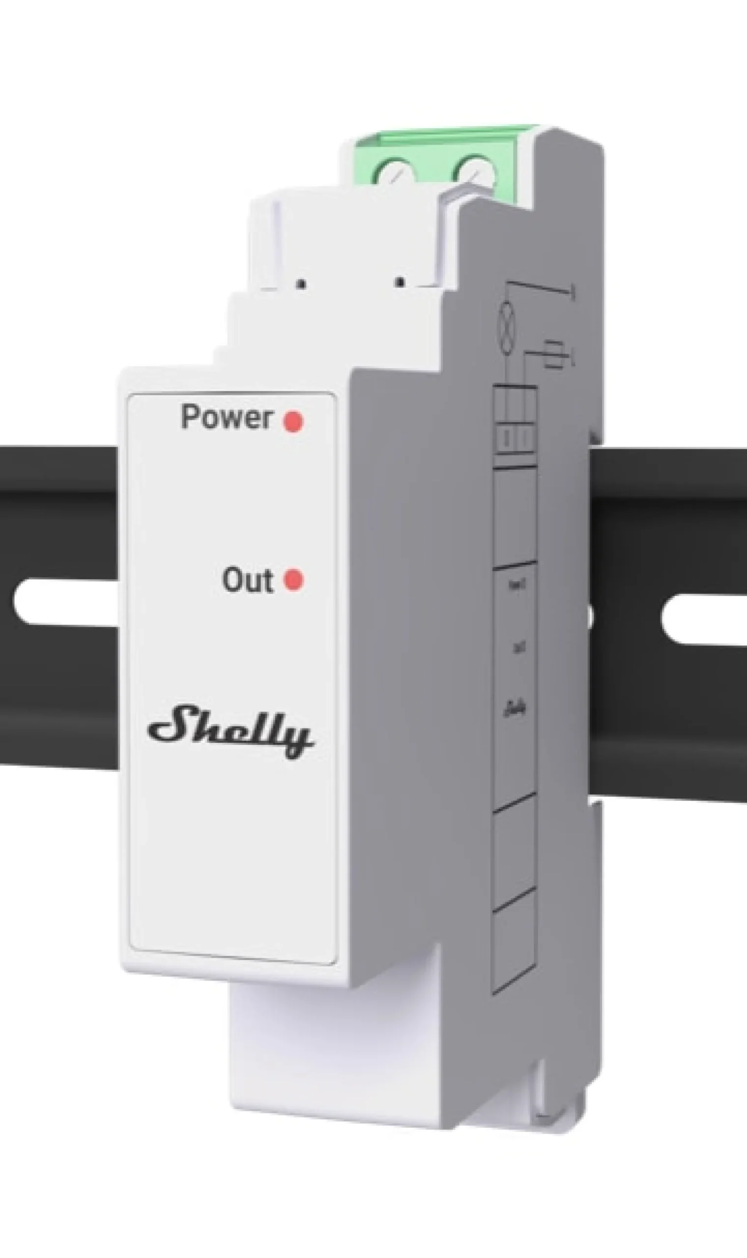 Shelly Pro 3EM Switch Add-On, 2A potentialfrit relæ, 230V